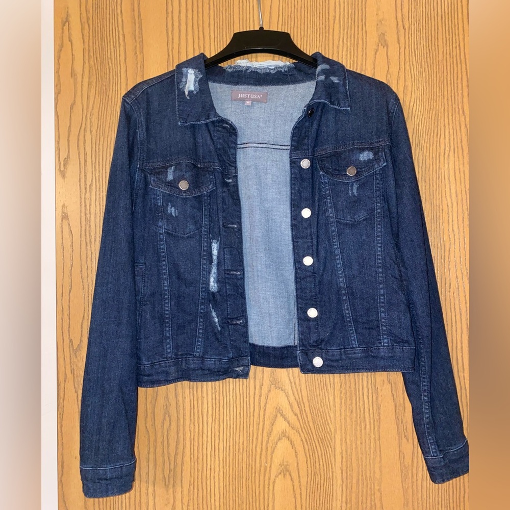 Distressed Jean Jacket - Picture 2 of 6
